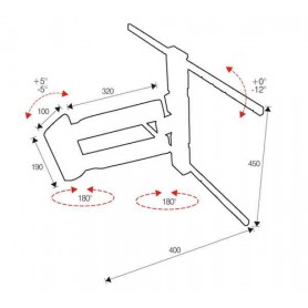 ITB OM06167 Supporto TV a parete 139,7 cm (55") Nero (OM06167)