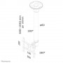 Neomounts by Newstar Supporto da soffitto per schermi LCD/LED/TFT (FPMA-C200BLACK)