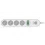 Celly SWPWSTRIPUSBWH prolunghe e multiple 2 m 4 presa(e) AC Interno Bianco (SWPWSTRIPUSBWH)