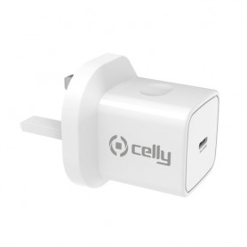 Celly TC1USBC30WUK Caricabatterie per dispositivi mobili Bianco Interno (TC1USBC30WUK)