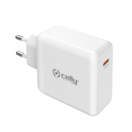 Celly TC1C65WGANWH Caricabatterie per dispositivi mobili Bianco Interno (TC1C65WGANWH)