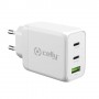 Celly TC3GAN65WWH Caricabatterie per dispositivi mobili Bianco Interno (TC3GAN65WWH)