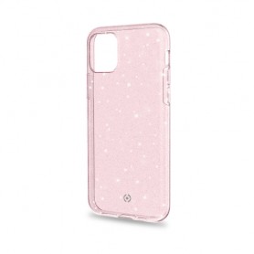 Celly Sparkle custodia per cellulare 14,7 cm (5.8") Cover Rosa, Trasparente (SPARKLE1002PK)