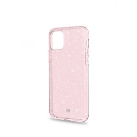 Celly Sparkle custodia per cellulare 14,7 cm (5.8") Cover Rosa, Trasparente (SPARKLE1000PK)