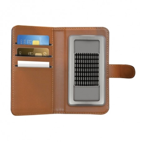 Celly WALLY UNICA custodia per cellulare 10,2 cm (4") Custodia a borsellino Nero (WALLYUNIMBK)