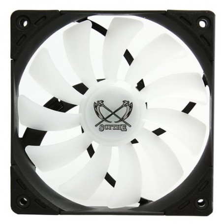 Scythe SU1225FD12LR-RD ventola per PC Universale Ventilatore 12 cm Nero, Bianco 1 pz (SU1225FD12LR-RD)