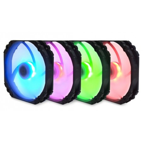 Scythe Kaze Flex 140 RGB PWM Case per computer Refrigeratore 14 cm Nero, Bianco (KF1425FD18R-P)