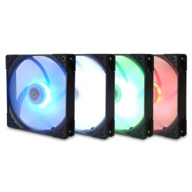 Scythe Kaze Flex 140 Square RGB PWM Case per computer Refrigeratore 14 cm Nero, Bianco (KF1425FD12SR-P)
