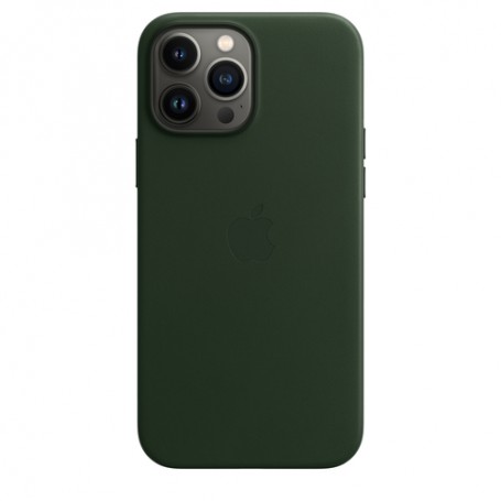 Apple Custodia MagSafe in pelle per iPhone 13 Pro Max - Verde sequoia (MM1Q3ZM/A)