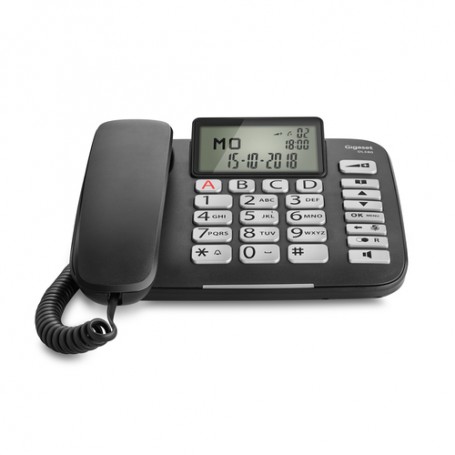 Gigaset DL580 telefono Telefono analogico Identificatore di chiamata Nero (S30350S216K101)