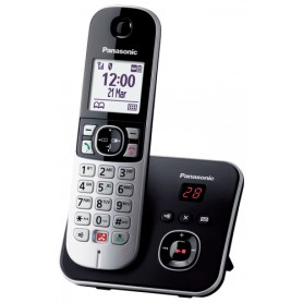 Panasonic KX-TG6861 Telefono DECT Identificatore di chiamata Nero, Grigio (KX-TG6861JTB)