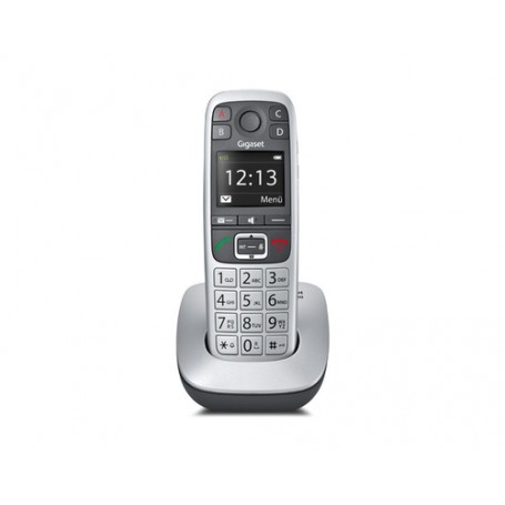 Gigaset E 560 Telefono DECT Identificatore di chiamata Nero, Argento (S30852H2708K101)
