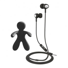 Celly Cesare & Augusto Cablato Cuffie In-ear MUSICA Nero (CESAREAUGUSTOBK)