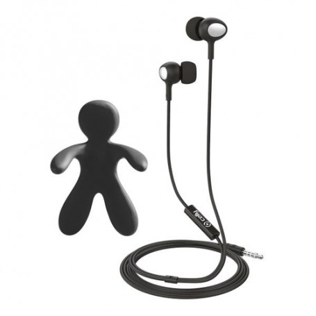 Celly Cesare & Augusto Cablato Cuffie In-ear MUSICA Nero (CESAREAUGUSTOBK)