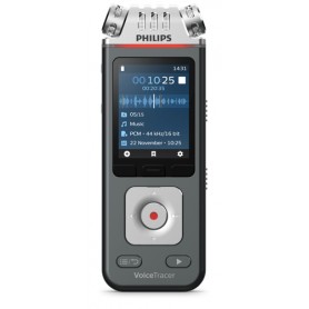 Philips Voice Tracer DVT6110/00 dittafono Flash card Antracite, Cromo (DVT_6110)