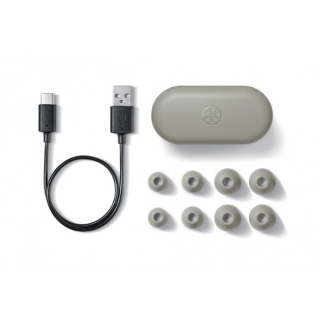 Yamaha TW-E3B Auricolare Wireless In-ear MUSICA Bluetooth Grigio (ATWE3BGY)
