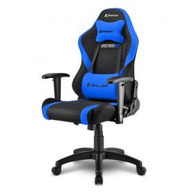 Sharkoon Skiller SGS2 Jr. Sedia per gaming universale Seduta imbottita Nero, Blu (SGS2 JR BK/BL)