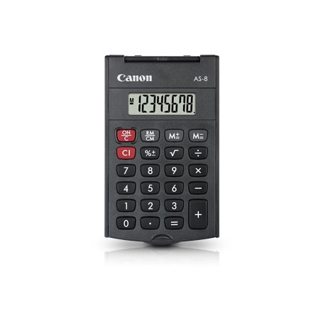 Canon AS-8 calcolatrice Tasca Calcolatrice con display Grigio (4598B001)