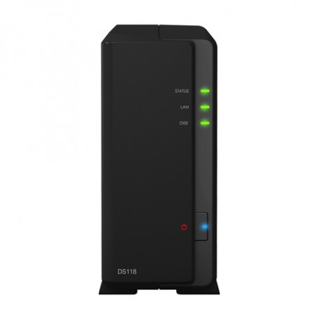 Synology DiskStation DS118 server NAS e di archiviazione Compatta Collegamento ethernet LAN Nero RTD1296 (DS118)