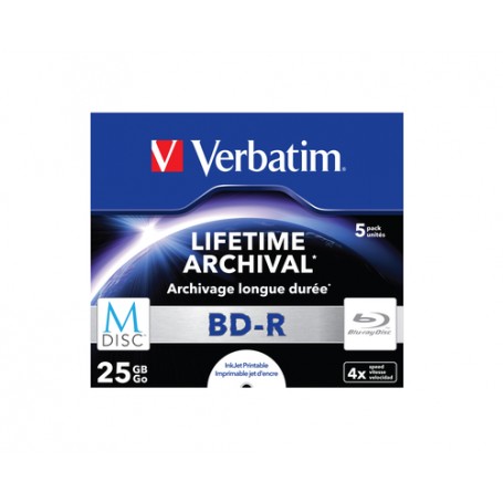 Verbatim M-Disc 4x BD-R 25 GB 5 pz (43823/5)