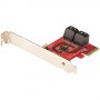 StarTech.com Scheda PCIe SATA - Scheda di Espansione PCIe SATA a 4 porte 6 Gbps - Staffa a Profilo Basso/A (4P6G-PCIE-SATA-CARD)