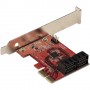 StarTech.com Scheda PCIe SATA - Scheda di Espansione PCIe SATA a 4 porte 6 Gbps - Staffa a Profilo Basso/A (4P6G-PCIE-SATA-CARD)