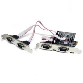 StarTech.com Scheda seriale PCI Express nativa a 4 porte RS-232 con 16550 UART (PEX4S553)
