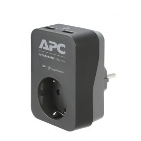 APC PME1WU2B-GR protezione da sovraccarico Nero, Grigio 1 presa(e) AC 230 V (PME1WU2B-GR)