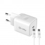 Celly TC1C20WTYPECWH Caricabatterie per dispositivi mobili Bianco Interno (TC1C20WTYPECWH)