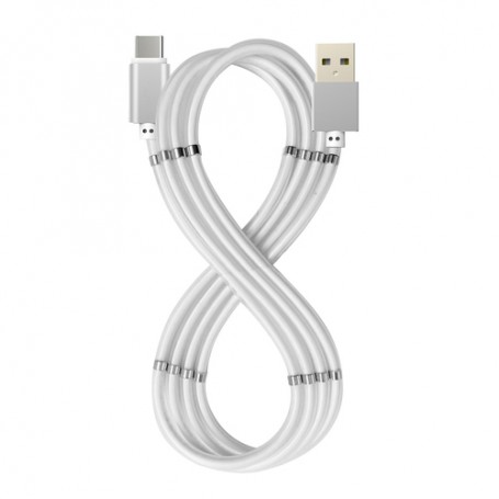 Celly USBUSBCMAGWH cavo USB 1 m USB 3.2 Gen 1 (3.1 Gen 1) USB A USB C Bianco (USBUSBCMAGWH)