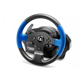 Thrustmaster T150 Force Feedback Nero, Blu USB Sterzo + Pedali PC, PlayStation 4, Playstation 3 (4160628)