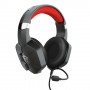Trust GXT 323 Carus Auricolare Cablato A Padiglione Giocare Nero, Rosso (23652)