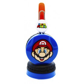 OTL Technologies Super Mario Cuffie Cablato A Padiglione MUSICA Blu, Rosso (SM0666)