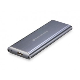 Conceptronic HDE01G contenitore di unità di archiviazione Box esterno SSD Grigio M.2 (HDE01G)