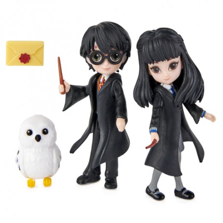 Wizarding World Set Amicizia Harry Potter e Cho Chang con Edvige, bambole articolate 7.5cm (6061832)