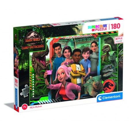 Clementoni Jurassic World Camp Cretaceous Puzzle di contorno 180 pz (29773)