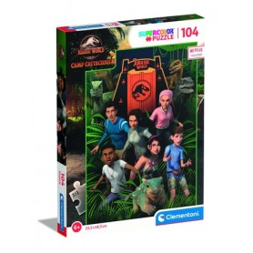 Clementoni Jurassic World Camp Cretaceous Puzzle di contorno 104 pz (27544)