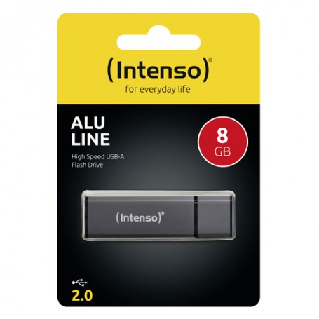 Intenso Alu Line unità flash USB 8 GB USB tipo A 2.0 Antracite (3521461)