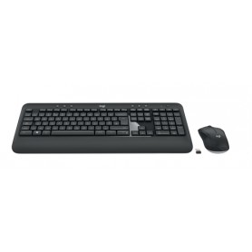 Logitech MK540 ADVANCED Wireless Keyboard and Mouse Combo tastiera RF Wireless QWERTZ Ceco Nero, Bianco (920-008688)