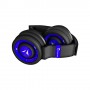 Techmade TM-046-BL cuffia e auricolare Con cavo e senza cavo A Padiglione MUSICA Micro-USB Bluetooth Nero, Blu (TM-046-BL)