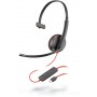 POLY Blackwire C3210 Auricolare Cablato A Padiglione Ufficio USB tipo-C Nero (209748-201)
