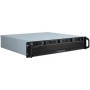 Inter-Tech IPC 2U-2404S Supporto Nero, Argento (88887190)