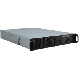 Inter-Tech IPC 2U-2406 Supporto Nero, Argento (88887196)