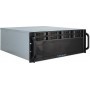 Inter-Tech 4U-4408 Supporto Nero, Argento (88887191)