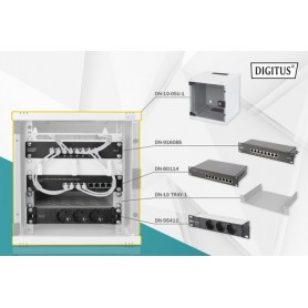 Digitus DN-10-SET-1 rack Da parete Bianco (DN-10-SET-1)