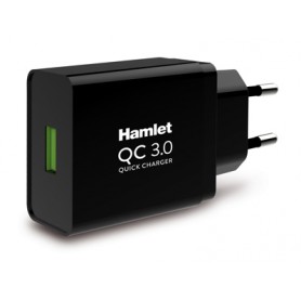 Hamlet XPWCU118QC Caricabatterie per dispositivi mobili Nero Interno (XPWCU118QC)