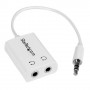 StarTech.com Adattatore Sdoppiatore Cuffie 3.5mm - Cavo splitter per Jack da 3.5mm Maschio a 2 Femmine (MUY1MFFADPW)