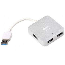 i-tec Metal U3HUBMETAL402 hub di interfaccia 5000 Mbit/s Argento (U3HUBMETAL402)