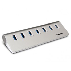 Hamlet 7 port usn 3.0 a 7 porte 5gbps con alimentatore (XUSB370MS)