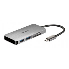 D-Link DUB-M610 replicatore di porte e docking station per notebook Cablato USB 3.2 Gen 1 (3.1 Gen 1) Type-C Allumini (DUB-M610)